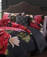 Bebejan Flower Garland Bedding 100% Cotton 5 Piece King Size Reversible Comforter Set