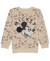 Mickey Mouse Toddler and Little Boys Printed Fleece Sweatshirt