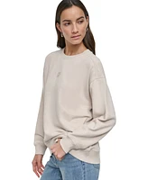 Dkny Jeans Women's Patch Logo Sweatshirt