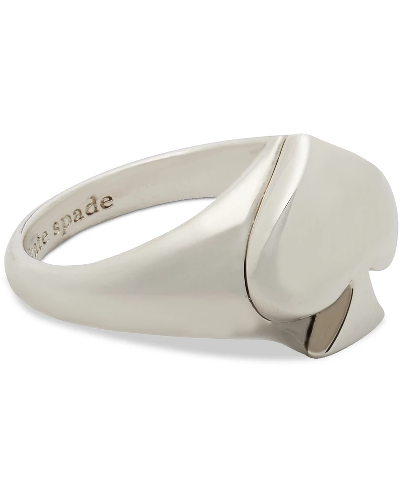 Kate Spade New York Gold-Tone Spade Signet Ring