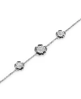 Olivia Burton Women's Tudor Rose Silver Tone Bracelet