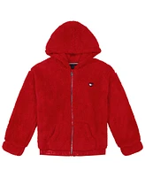 Tommy Hilfiger Big Girls Minky Zip Front Hoodie