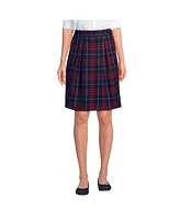 Lands' End Women's School Uniform Plaid Skort Top of Knee