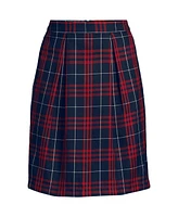 Lands' End Women's School Uniform Plaid Skort Top of Knee