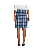 Lands' End Women's School Uniform Plaid Skort Top of Knee