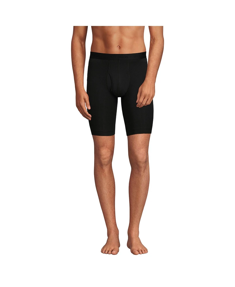 Lands' End Men's Longer Flex Performance Boxer Brief 3 pack