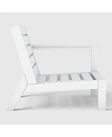 WestinTrends Outdoor Patio Hdpe Right Arm Facing Deep Seating Corner Chair