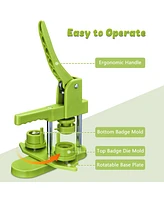 1" 25mm Backpack Pin Button Maker Machine Installation-Free Diy Pin Badge Punch Press Kit