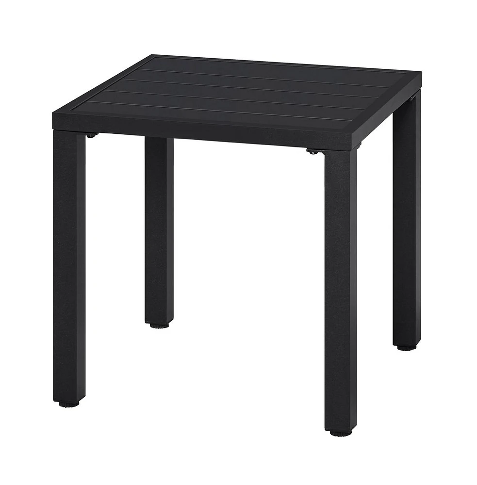 Yaheetech Outdoor Small Metal Side Table Garden Coffee End Table