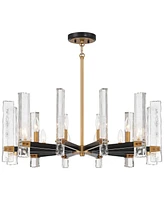 Possini Euro Design Possini Euro Daphne 32 1/4" Wide Gold Black 12-Light Modern Chandelier