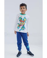 Teenage Mutant Ninja Turtles Henley T-Shirt and French Terry Pants Outfit Set Toddler to Big Kid Sizes (2T - 14-16)