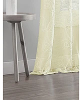 Dainty Home Stella Linen Look 76" W x 84" L Grommet Window Panel Set