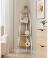 Slickblue Tier Corner Shelf Stand Space-Saving Display for Home or Office Decor