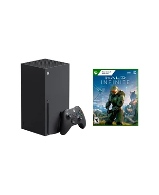 Microsoft Xbox X Bundle With Halo Infinite Game