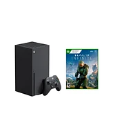 Microsoft Xbox X Bundle With Halo Infinite Game