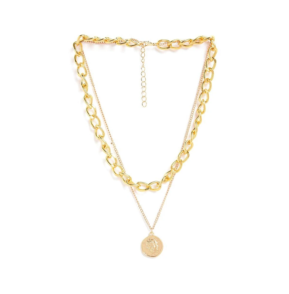 Sohi Women's Chain Layered Necklace