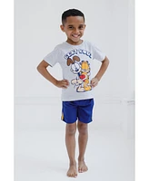 Garfield Boys T-Shirt and Mesh Shorts Outfit Set Toddler to Big Kid