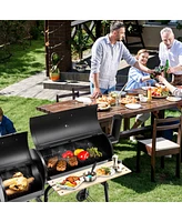 Sugift Outdoor Bbq Grill Barbecue Pit Patio Cooker