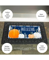 Evergreen Plaid Pumpkins Sassafras Switch Mat