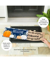 Evergreen Plaid Pumpkins Sassafras Switch Mat
