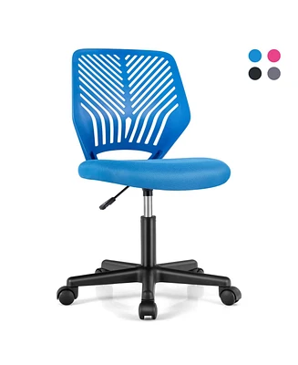 Costway Height-adjustable Ergonomic Kids Desk Chair with Universal Casters Working