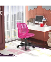 Costway Height-adjustable Ergonomic Kids Desk Chair with Universal Casters Working