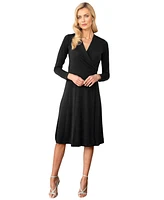 Hotsquash London Women's Long Sleeve Wrap Dress