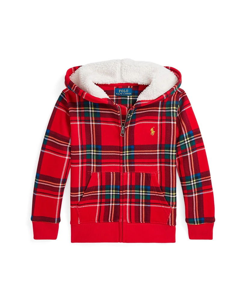 Polo Ralph Lauren Toddler and Little Boys Plaid Fleece Full-Zip Hoodie