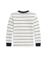 Polo Ralph Lauren Toddler and Little Boys Striped Waffle Cotton Long Sleeve Tee