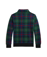 Polo Ralph Lauren Big Boys Plaid Fleece Collared Sweatshirt