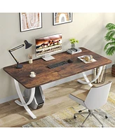 Tribesigns Executive Desk, 63” W x 31.5” D Large Office Modern Computer Desk Conference Table Meeting Room Table, Business Furnitu