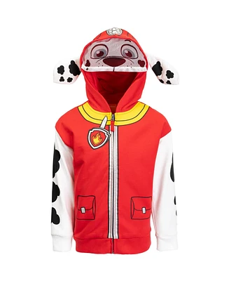 Paw Patrol Toddler Boys Rubble Chase Skye Fleece Zip Up Pullover Hoodie to