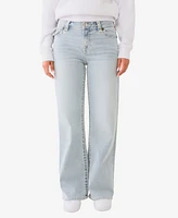 True Religion Women's Bobbi Baggy Super T Flap Jean