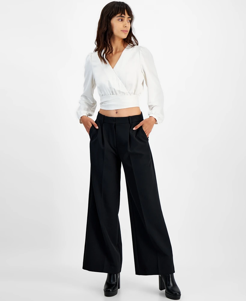 Boss Orange Women's Pleated Wide-Leg Pants