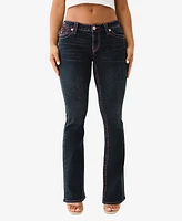 True Religion Women's Becca Bootcut Flap Lurex Big T Jean