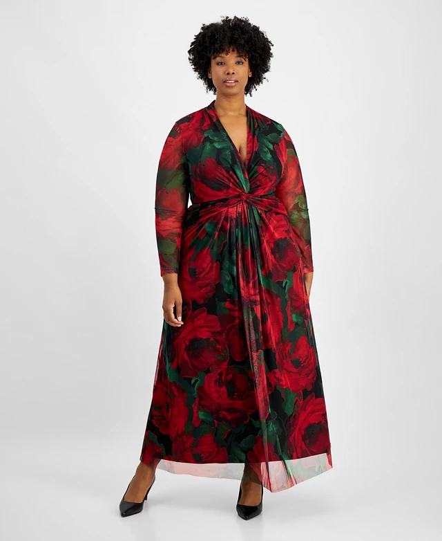 anne klein twist front maxi dress Petite Twist Front Maxi Dress