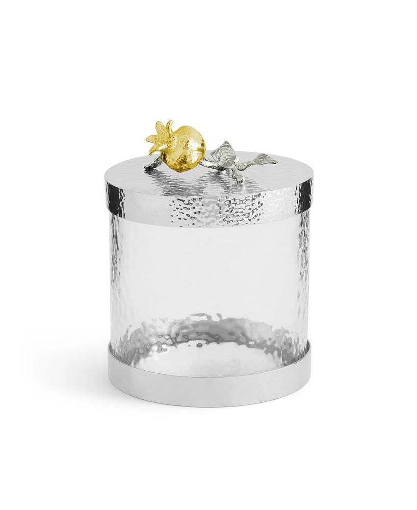 Michael Aram Pomegranate Silver and Gold Canister