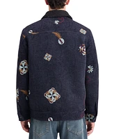 Scotch & Soda Men's Swirl Jacquard Graphic Jacket