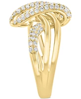 Effy Diamond Swirl Multirow Statement Ring (5/8 ct. t.w.) in 14k Gold