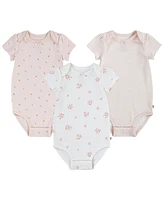 Huggies Baby Girls Short Sleeve Bodysuits 3-Pack