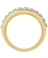 Effy Diamond Multirow Cluster Statement Ring (1 ct. t.w.) in 14k Gold