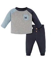 Gerber Baby Boys s Long Sleeve Top and Jogger Set, 2 Piece