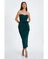 Quiz Women's Scuba Bow Maxi Dress