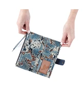 Hobo Max Continental Wallet - Blue Stone