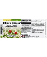 Trace Minerals Herbs Etc. Ultimate Ginseng, 30 Ct