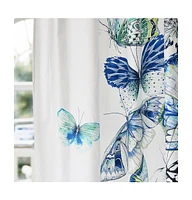 Designers Guild Papillons Cobalt Shower Curtain, 72" x 72"