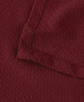 Superior Nobel Cotton Jacquard Dobby Weave Textured Chevron Lightweight Woven Throw, 50" x 60"