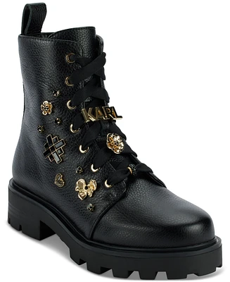 Karl Lagerfeld Paris Makenzie Combat Booties