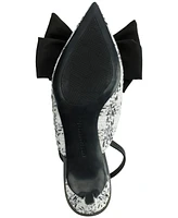 Karl Lagerfeld Paris Women's Sharla Bow Slingback Pumps