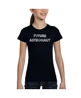 La Pop Art Girls Future Astronaut Word T-Shirt